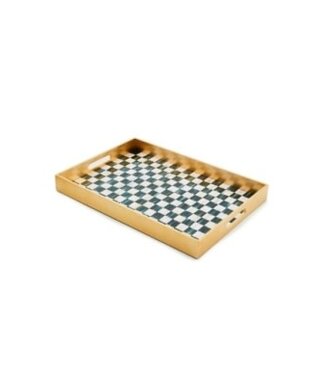 MACKENZIE CHILDS Courtly Check Lacquer Tray