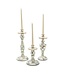 MACKENZIE CHILDS Sterling Check Enamel Candlestick