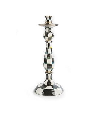 MACKENZIE CHILDS Courtly Check Enamel Candlestick - Large