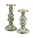 MACKENZIE CHILDS Check Pillar Candlestick