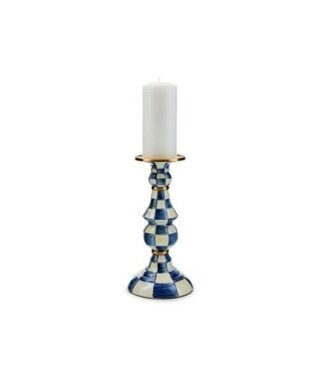 MACKENZIE CHILDS Check Pillar Candlestick