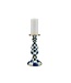 MACKENZIE CHILDS Check Pillar Candlestick