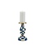 MACKENZIE CHILDS Check Pillar Candlestick