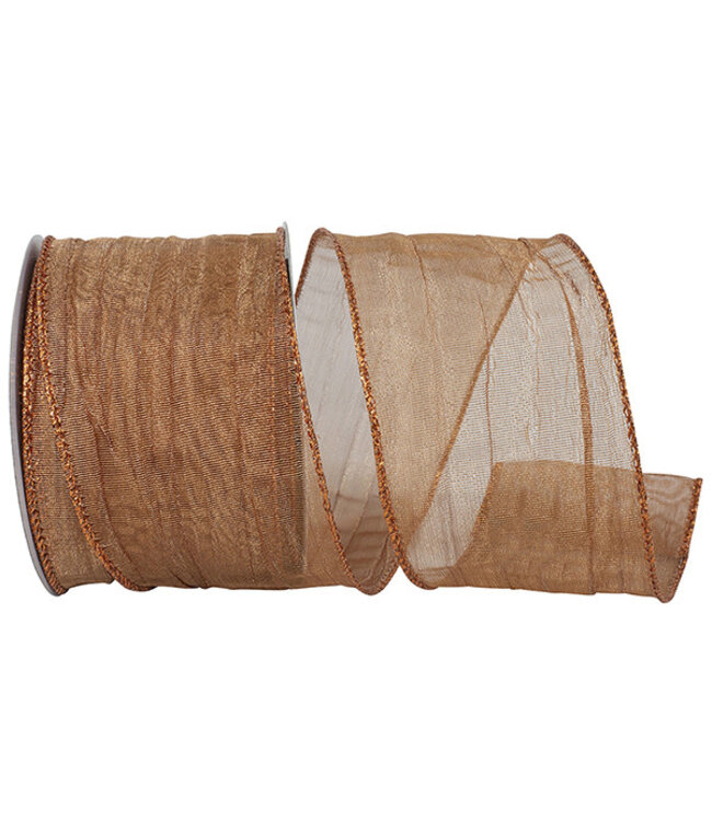 Crushed Mesh Elegance Wired Edge Ribbon