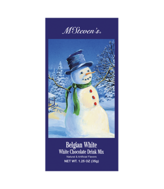 1.25oz White Christmas Snowman Belgian White Chocolate