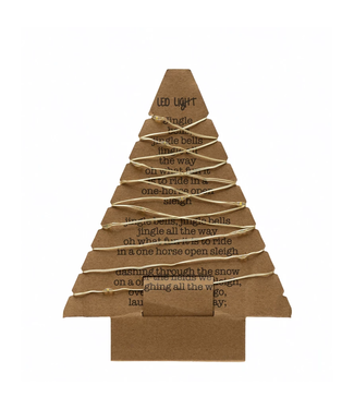 82"L LED String Lights on Tree Shaped Paper Card