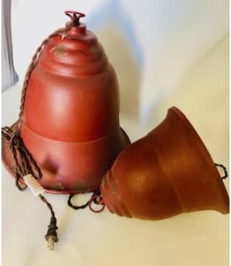 Metal Red Bell Ceiling Light