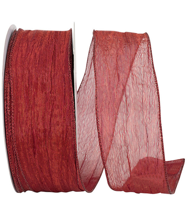 Crushed Mesh Elegance Wired Edge Ribbon