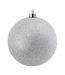 Vacuum Plate Glitter Ball 5.5" Ornament