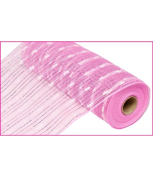 10.25"X10yd Metallic Puff Ball Mesh Ribbon