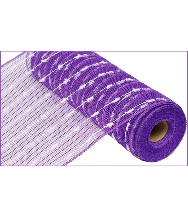 10.25"X10yd Metallic Puff Ball Mesh Ribbon