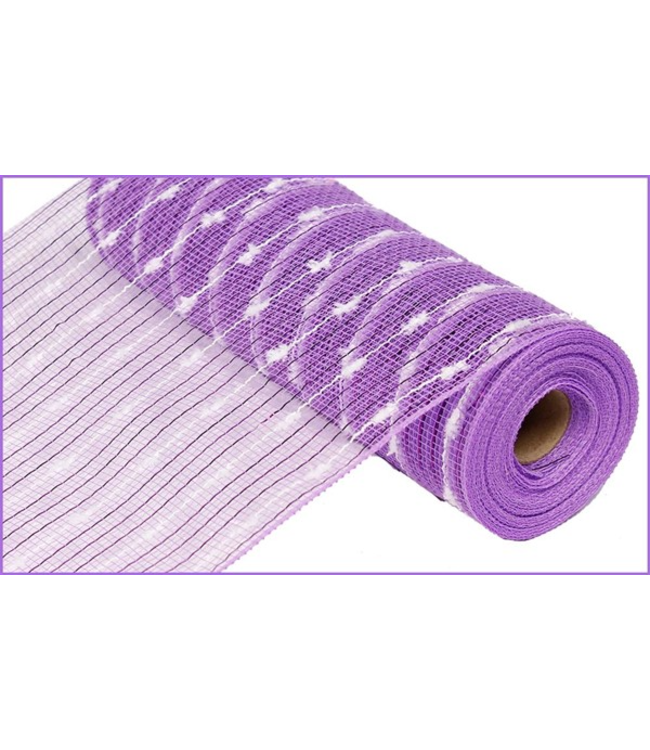 10.25"X10yd Metallic Puff Ball Mesh Ribbon