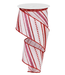 2.5"X10yd Multi Diagonal Stripes/Royal Ribbon