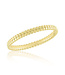 Double Beaded Band Gold Layers Ring