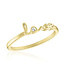 "Love" Gold Layers Ring