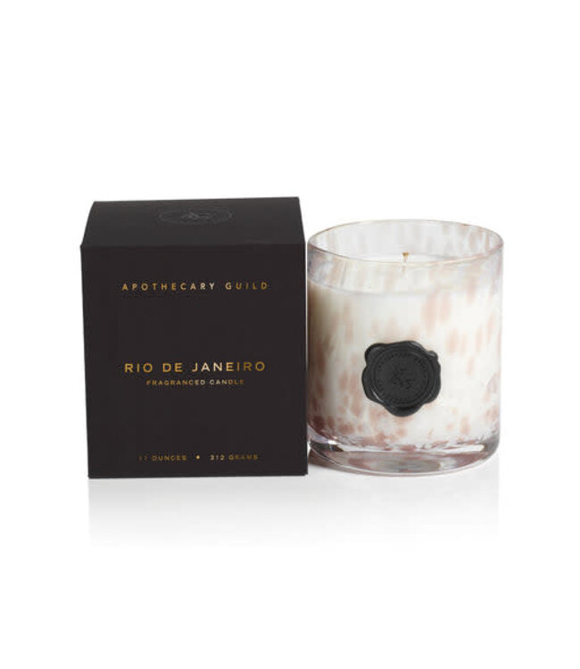 Apothecary Guild Opal Glass Candle Jar in Gift Box - Rio De Janeiro