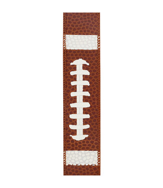 Football Pigskin Wired Edge Rd, Brown Ribbon