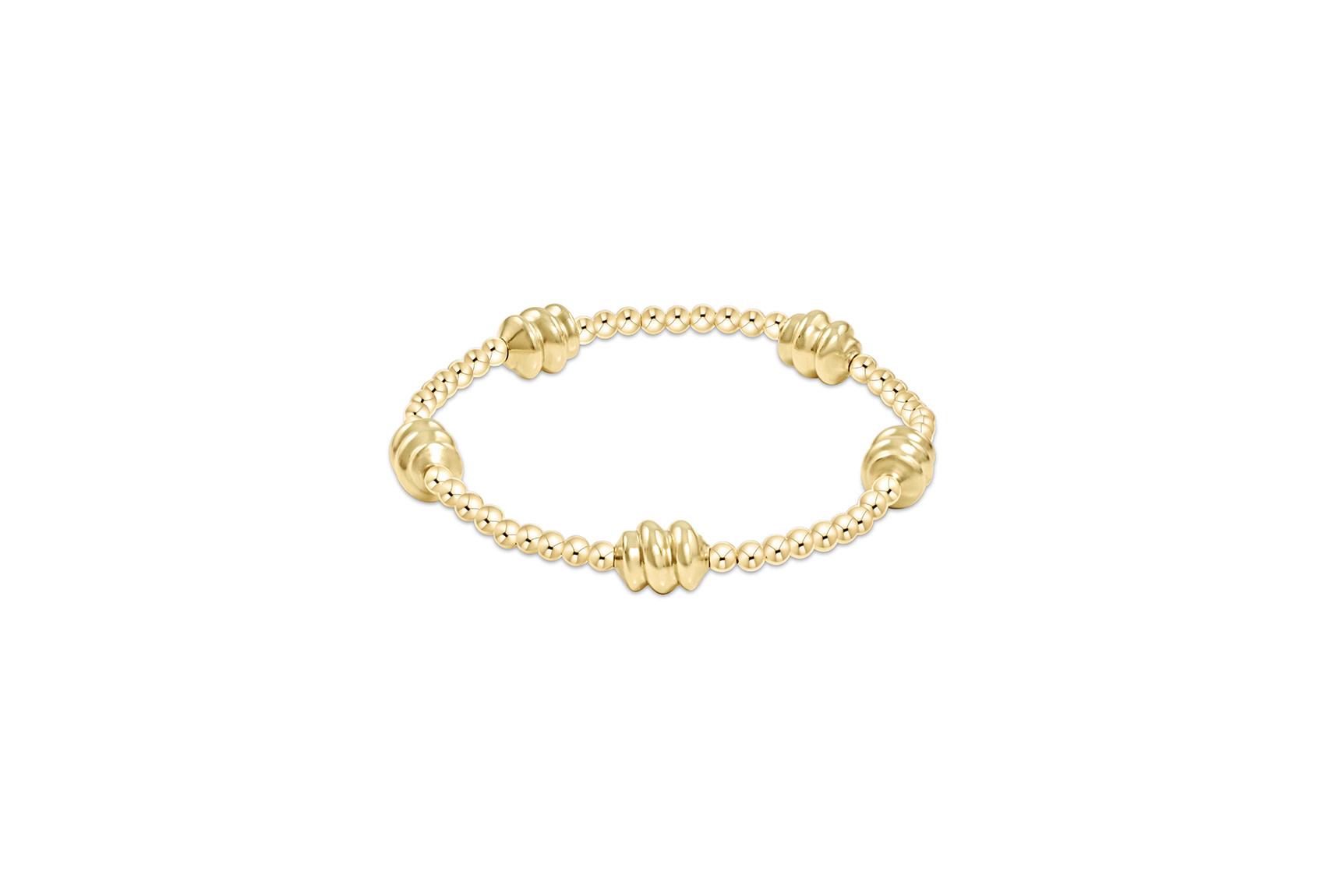 ★SENTIMENTS★ NO.430 [GOLD] BRACELET 14 K Yellow Gold Rigid Bracelet with Diamonds - 0,41 ct