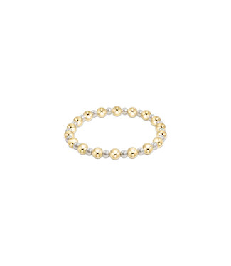 ENEWTON Enewton Extends - Pearl Grateful Pattern 4MM Bead Bracelet - 6MM Gold