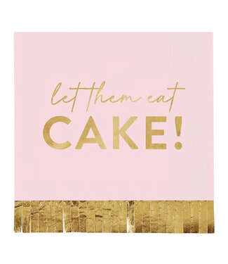 Foil Fringe Napkin - Let them Eat Cake