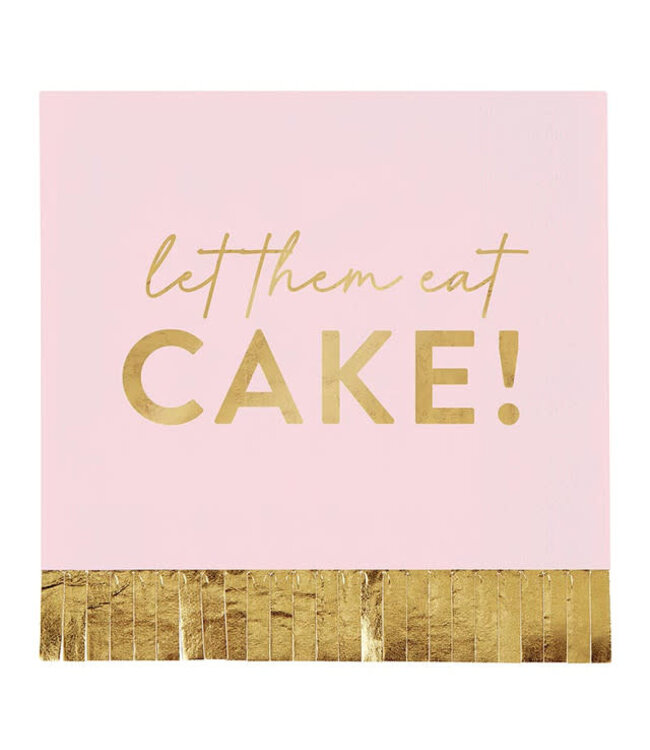 Foil Fringe Napkin - Let them Eat Cake