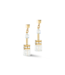 COEUR DE LION Geocube Iconic Nature Earrings Gold White