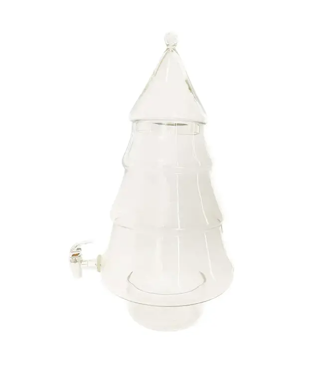 8 qt Recycled Glass Tree Shaped Beverage Dispenser