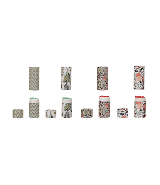 Safety Matches in Tube Matchbox With Seasonal Pattern