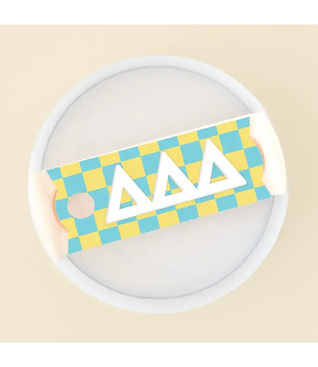 Sorority Tumbler Lid Tag