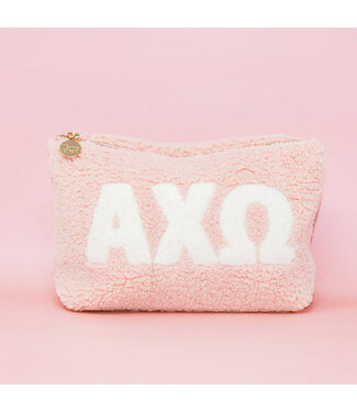 Sorority Teddy Letter Pouch Blush