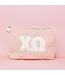 Sorority Teddy Letter Pouch Blush