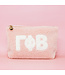 Sorority Teddy Letter Pouch Blush