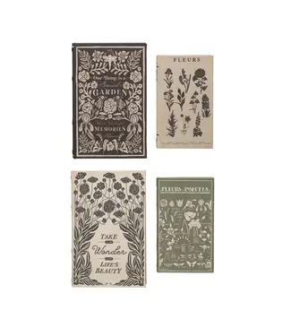 MDF and Canvas Book Storage Boxes