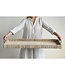 Decorative Rattan Tray w/ Metal Handles