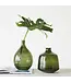 Glass Bottle Vase, Green
