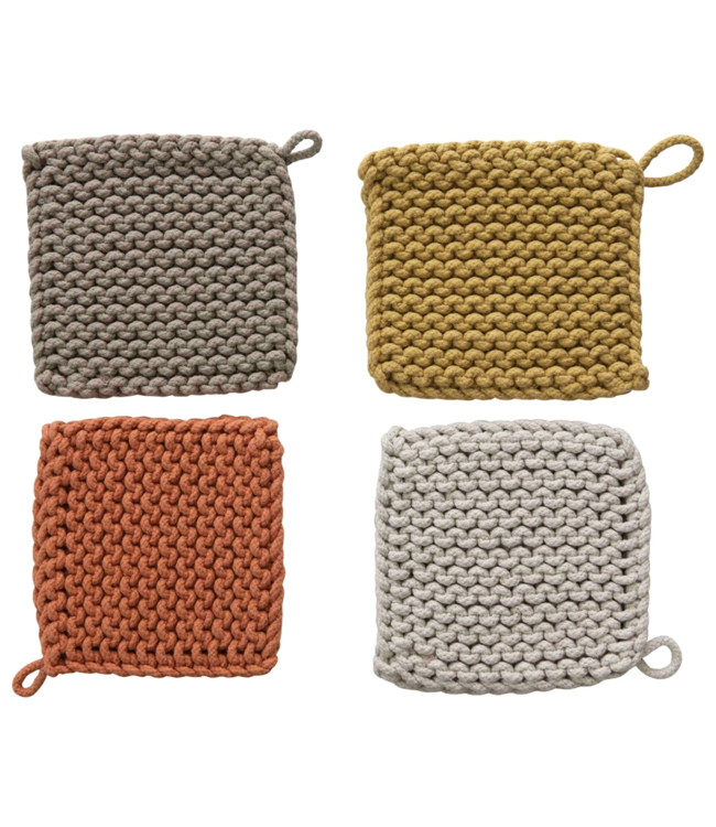 Cotton Crocheted Pot Holder