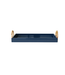 MDF Lacquered Tray w/ Bamboo Handles & Metal
