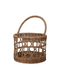 Hand-Woven Wicker Plate Basket with Handle