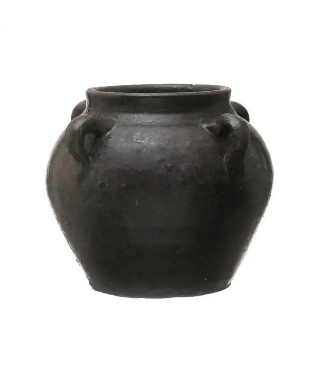 Found Decorative Clay Jar