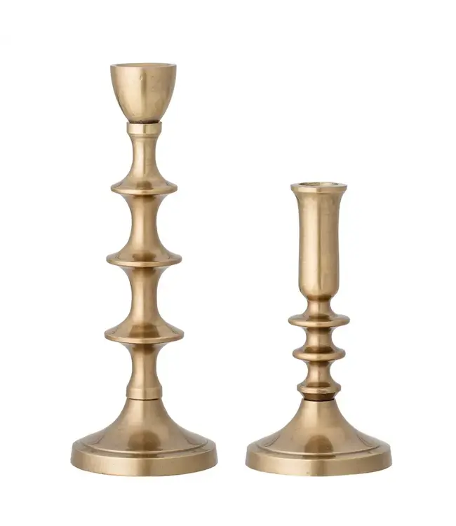 Metal Taper Holders with Antique Finish
