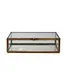 Brass & Glass Display Box w/ Scalloped Edges