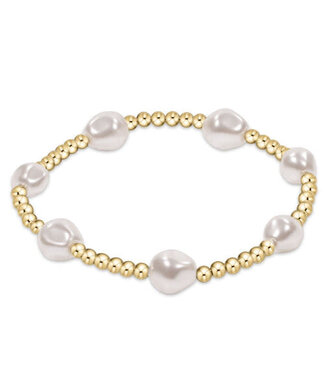 ENEWTON Admire Gold 3mm Bead Bracelet - Pearl