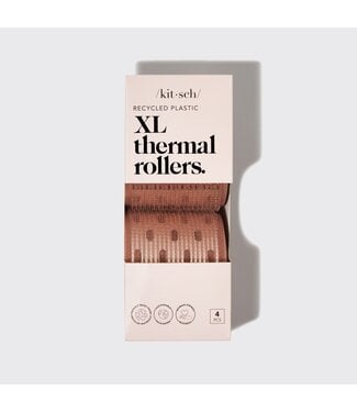 KITSCH Recycled Plastic Xl Thermal Rollers 4pc Set