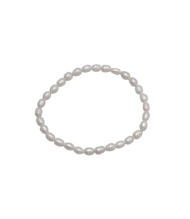 4/5MM Rice Pearl Roll on Bracelet