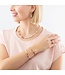 COEUR DE LION Geocube Fusion Precious Pearl Mix Gold-Pink Bracelet