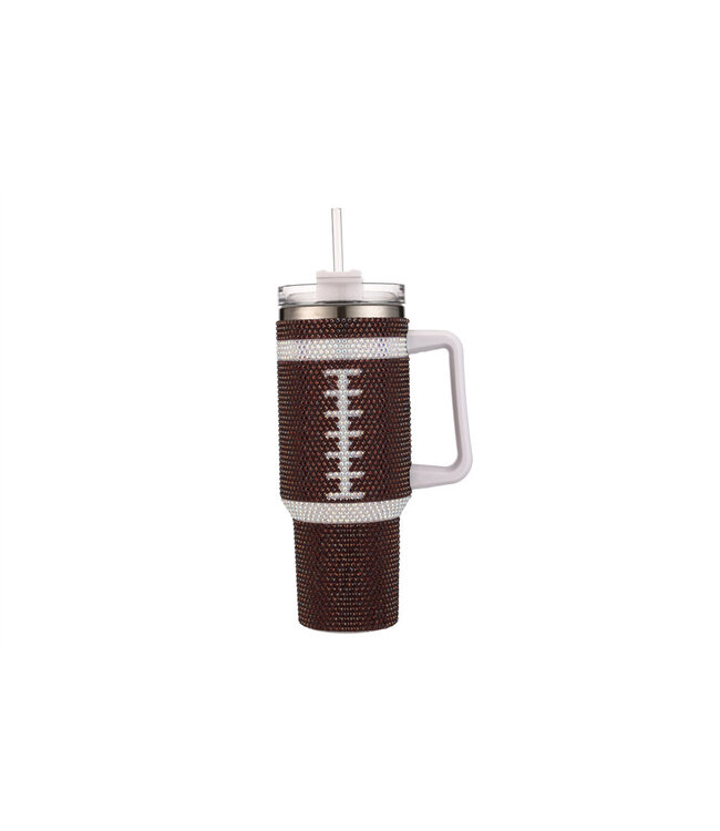 Bling Tumbler With Handle - 40oz Brown