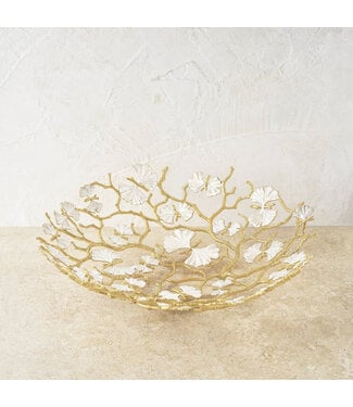 MICHAEL ARAM Butterfly Ginkgo Gold Centerpiece Platter