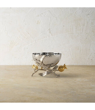 MICHAEL ARAM Pomegranate Silver & Gold Nut Bowl
