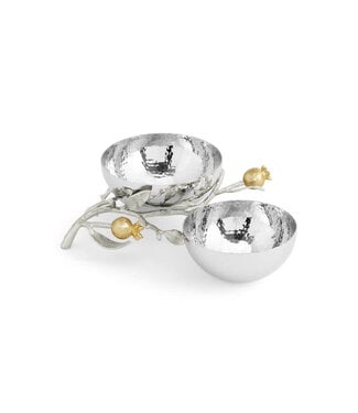 MICHAEL ARAM Pomegranate Silver & Gold Double Bowl