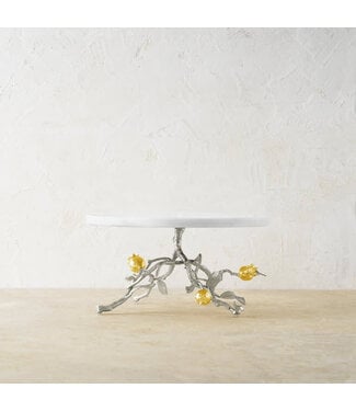MICHAEL ARAM Pomegranate Silver & Gold Cake Stand